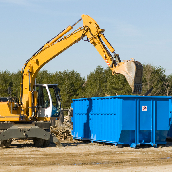 what size residential dumpster rentals are available in Rowland Heights